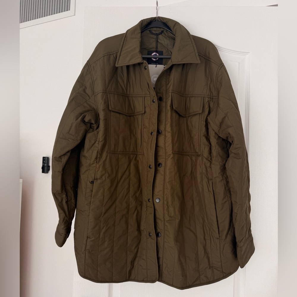 NWT Canada Goose Men’s Olive Green Quilted Jacket